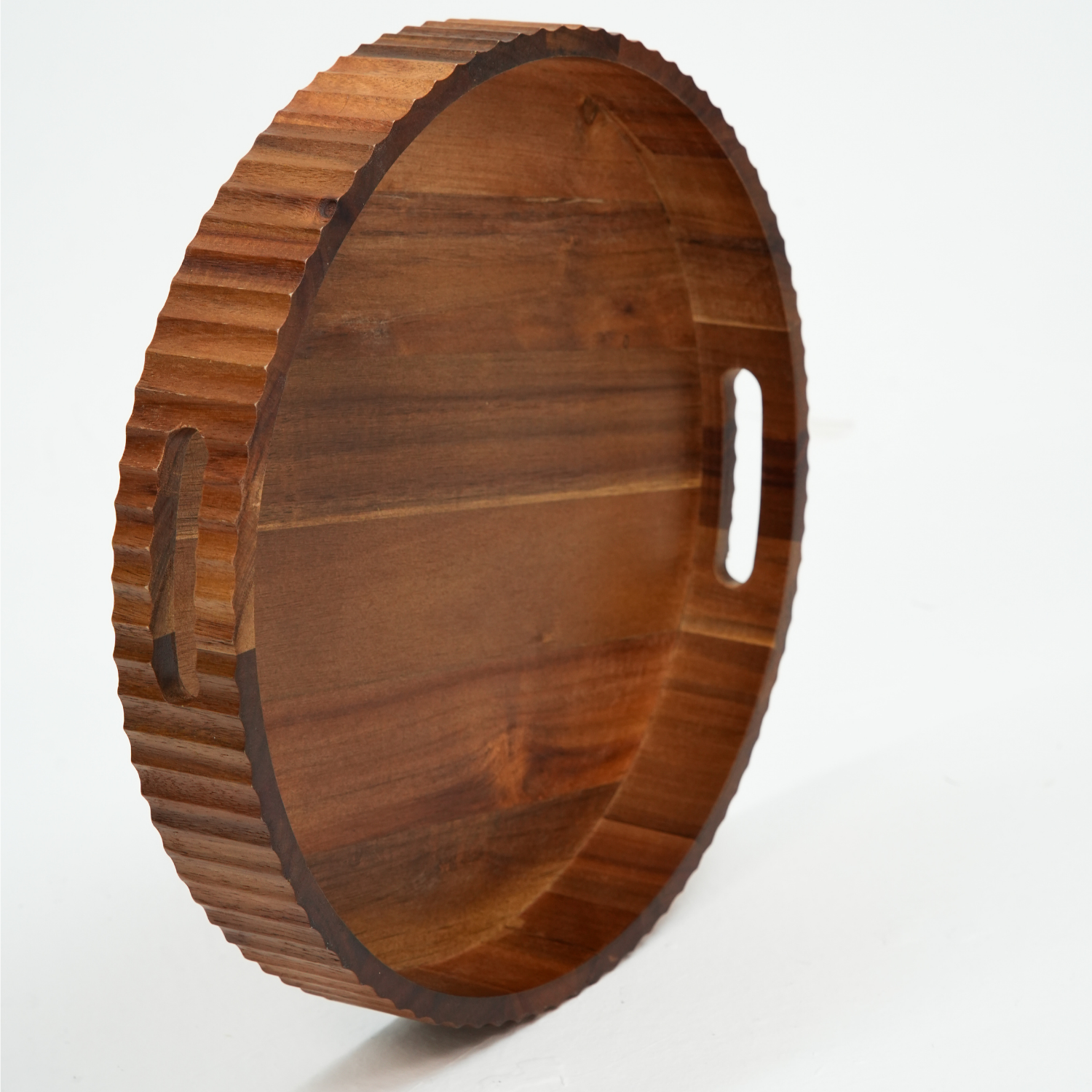 35cm Yuvarlak Akasya Tepsi