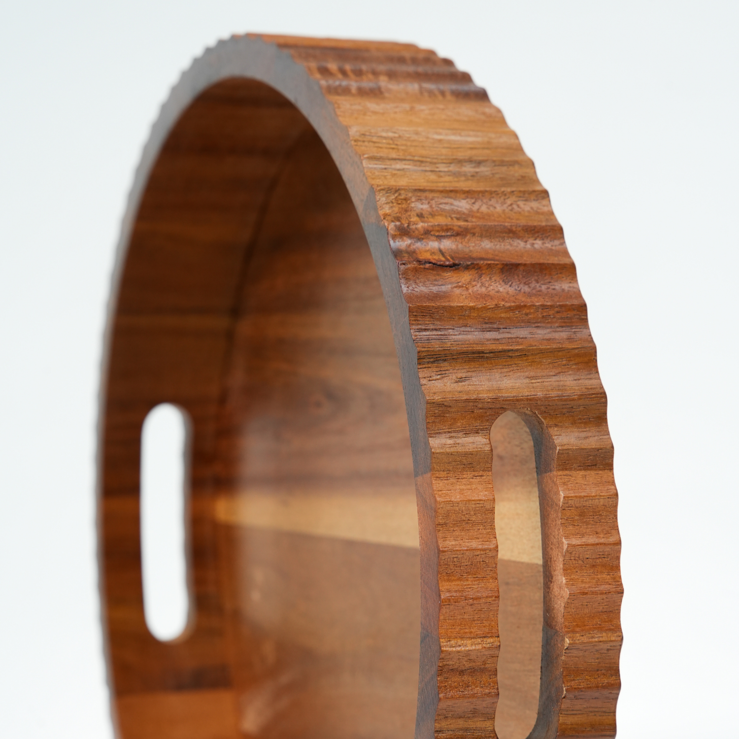30cm Yuvarlak Akasya Tepsi