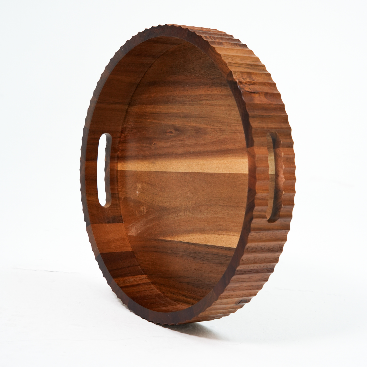 30cm Yuvarlak Akasya Tepsi