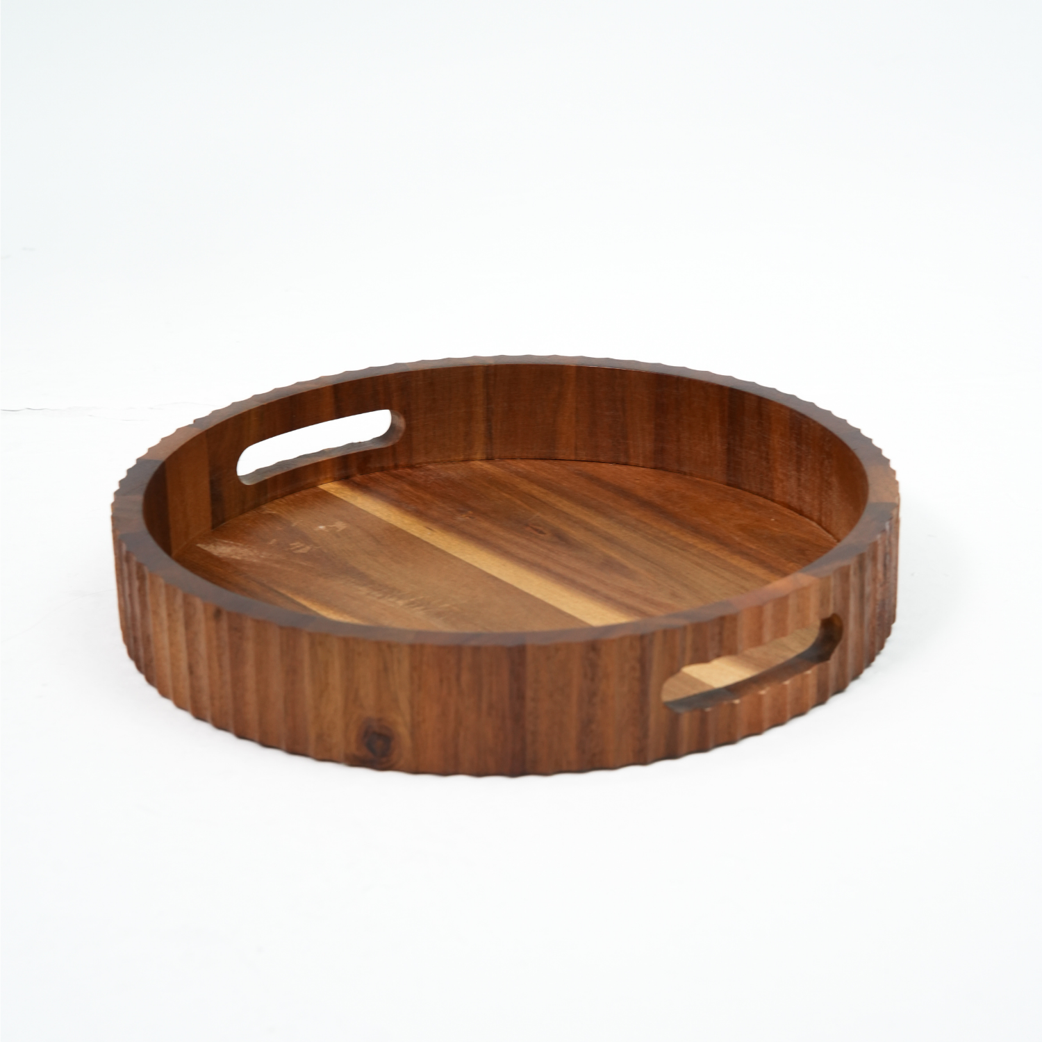 30cm Yuvarlak Akasya Tepsi