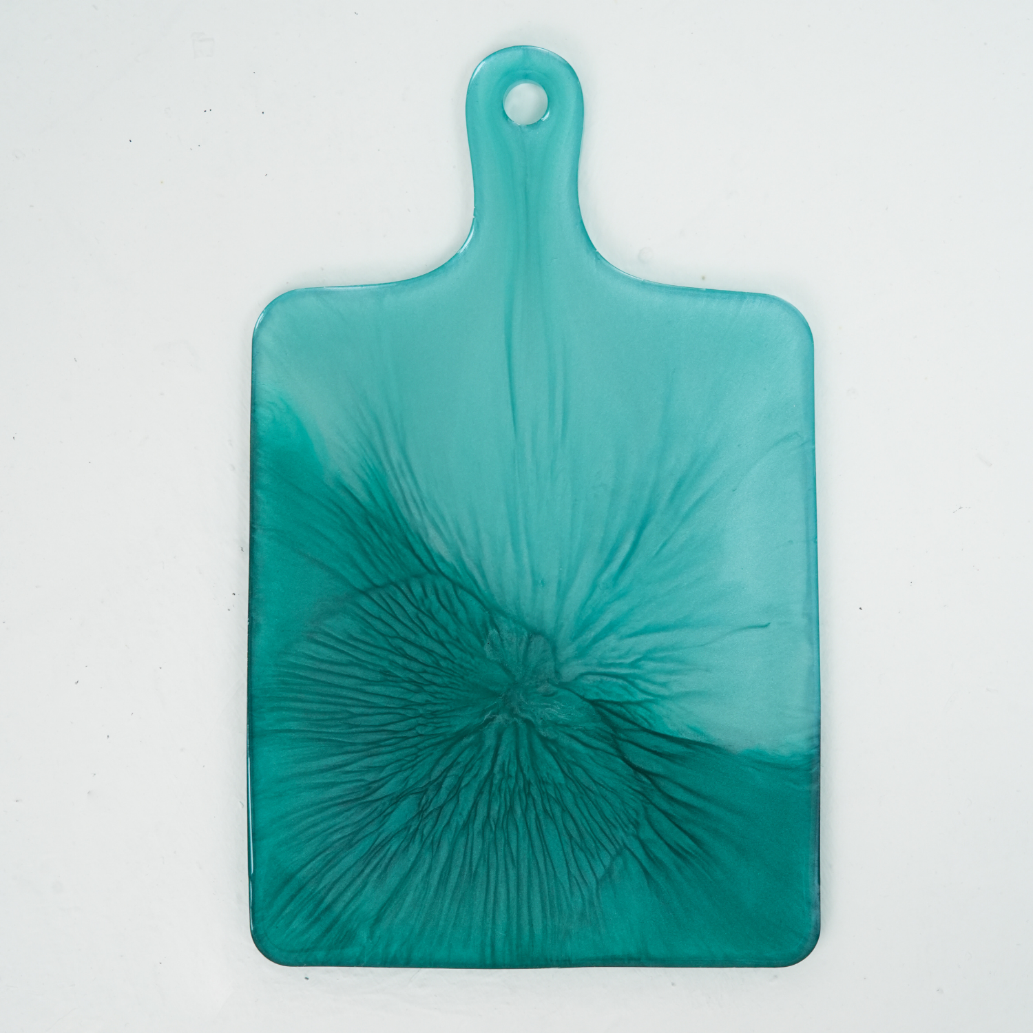 Turkuaz Epoksi Sunum Tahtası