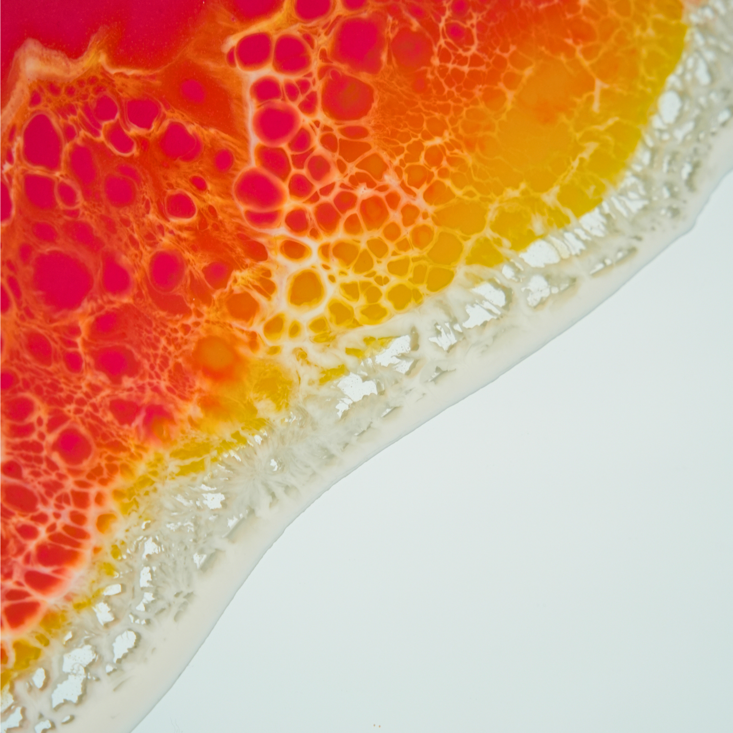 Sunset Epoksi Oval Kare Ayna