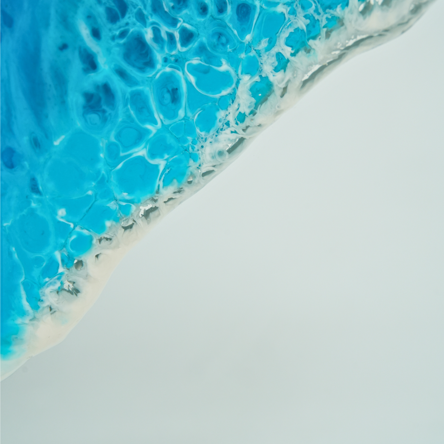 Ocean Epoksi Oval Kare Ayna