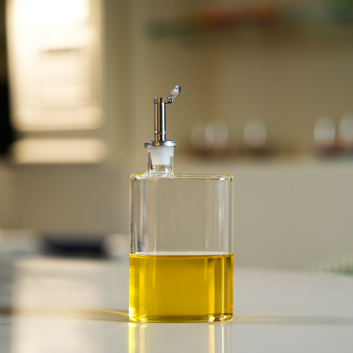 200ml Borosilikat Cam Yağdanlık