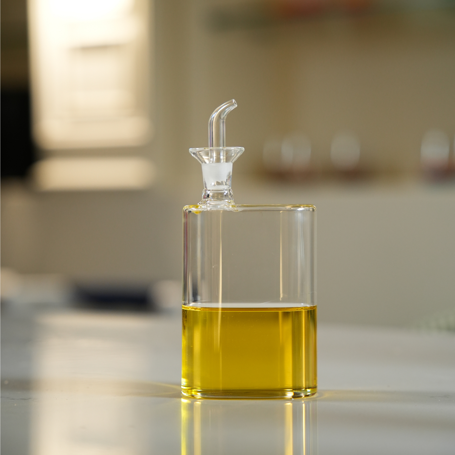 200ml Borosilikat Cam Yağdanlık