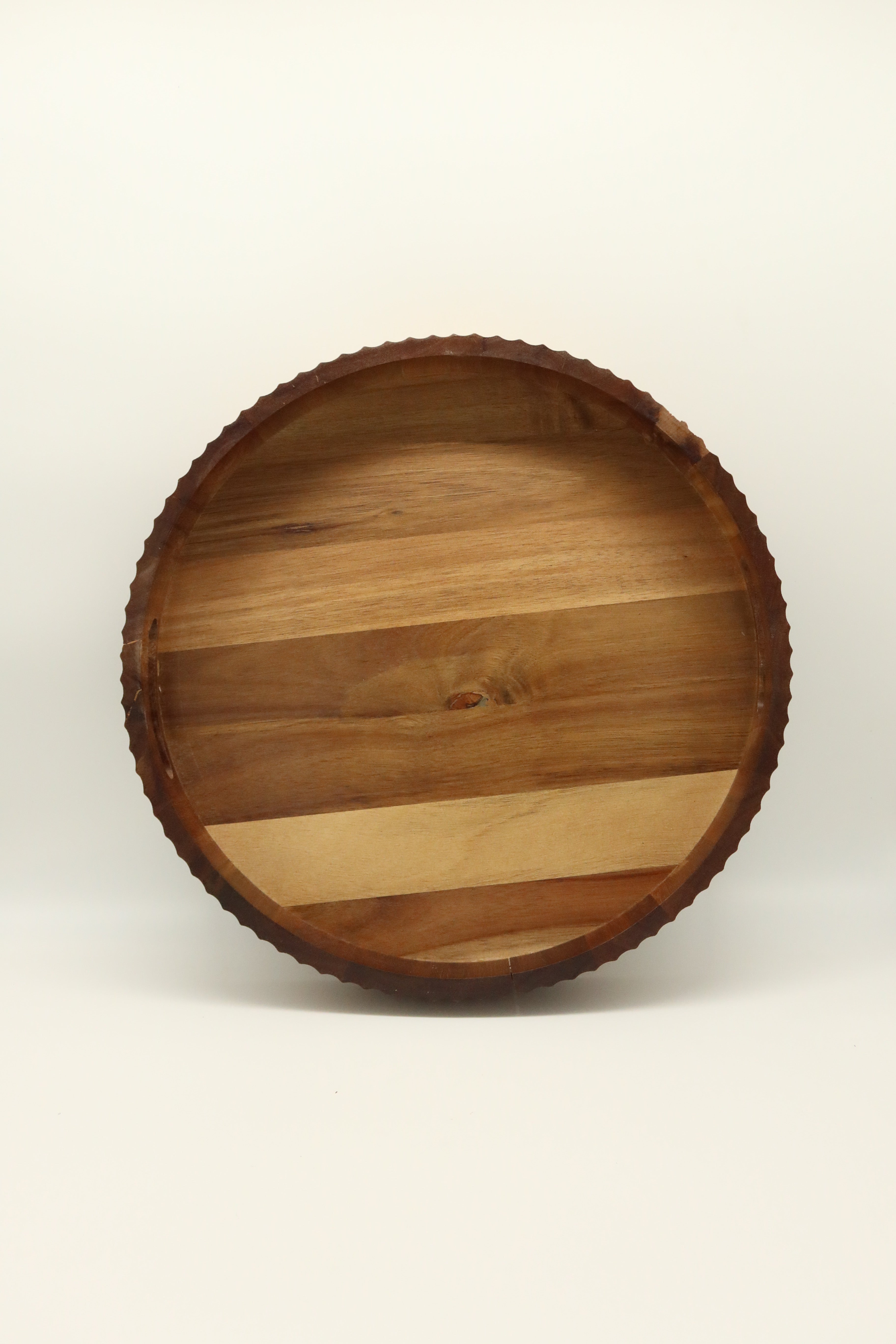 35cm Yuvarlak Akasya Tepsi